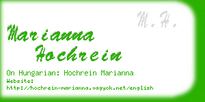 marianna hochrein business card